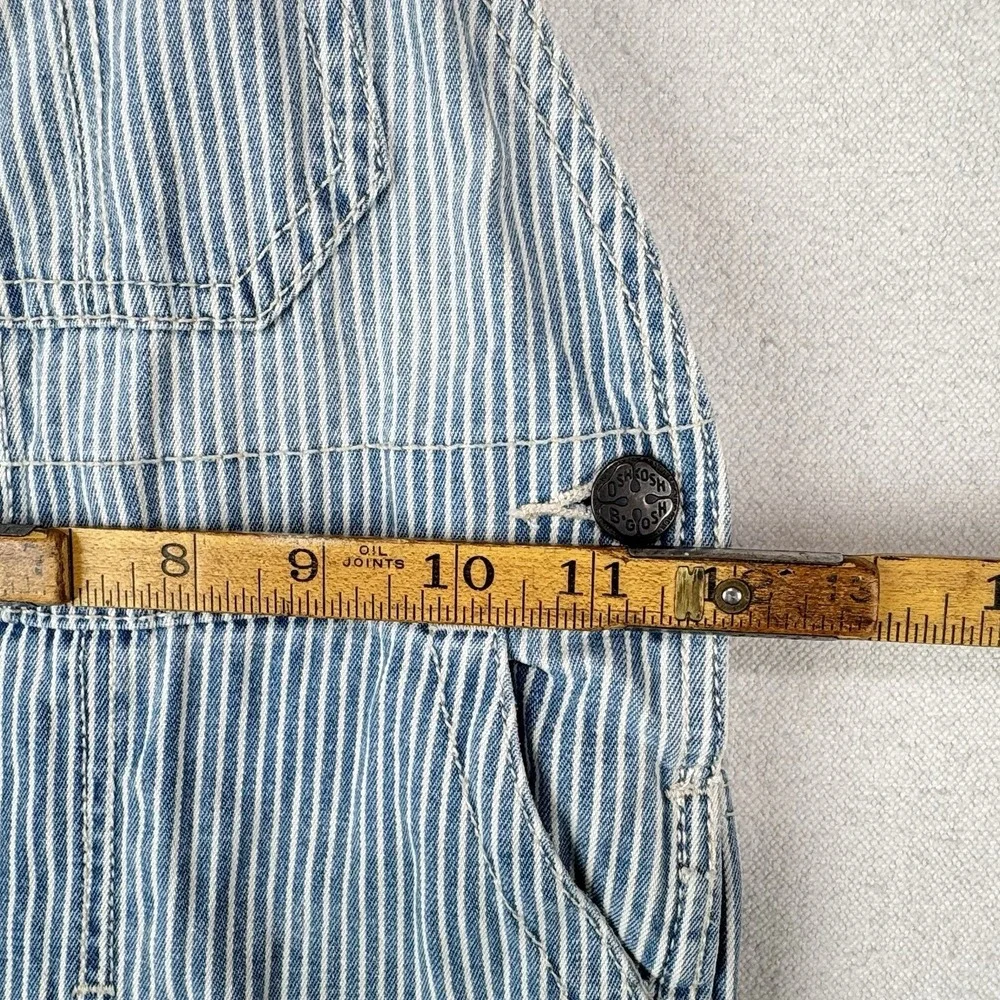 OshKosh B'gosh Blue Hickory Stripe Overalls Size 4T Vestbak
